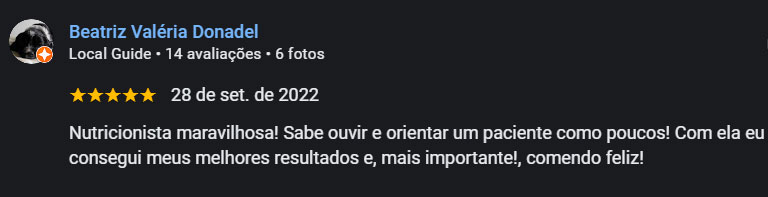 Depoimento paciente