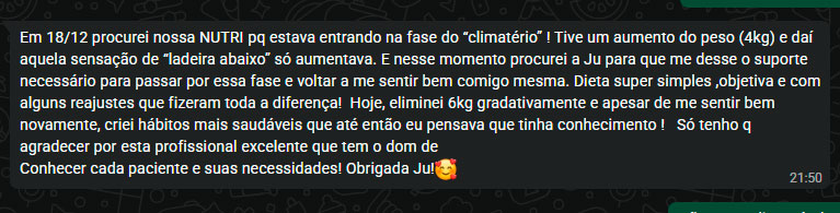 Depoimento paciente
