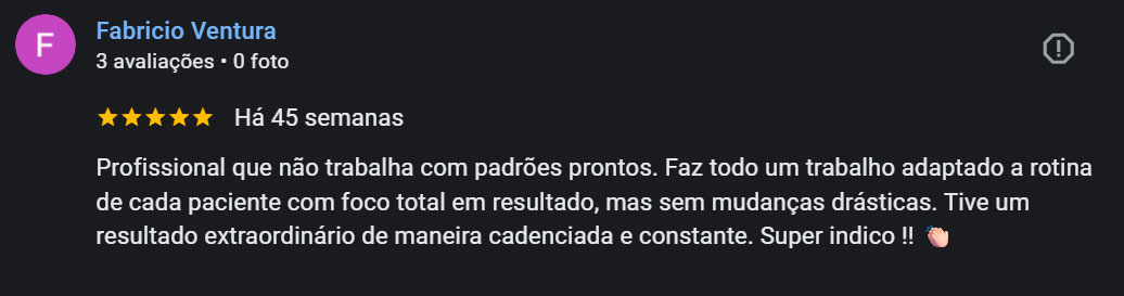Depoimento paciente